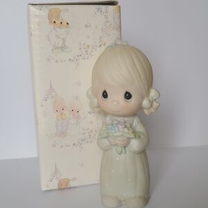 Precious Moments Junior Bridesmaid Girl Wedding Collectible Porcelain Figurine